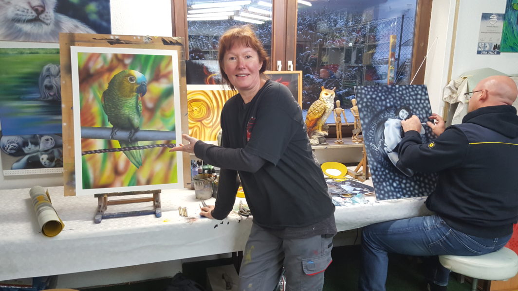 Airbrush Workshop März  2025 zur Weiterbildung in der Airbrush Technik – Bild 2